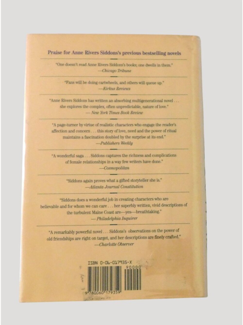 Hill Towns By Anne Rivers Siddons 1993 1st Edition Hardcover Jacket - Picture 2 of 4